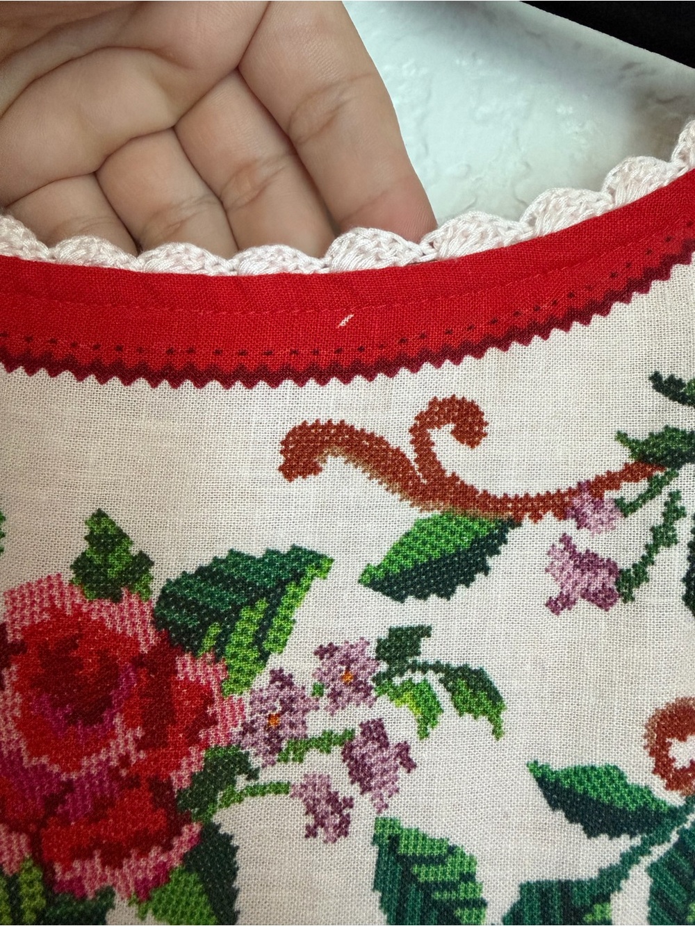 FARM RIO Floral Embroidered Linen Viscose Maxi Dress NWOT size XL - Picture 15 of 15